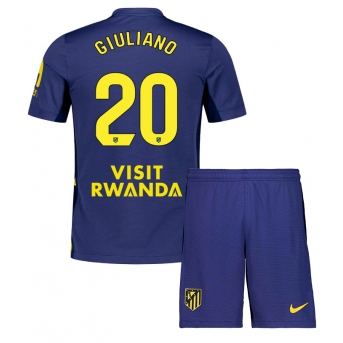 Billige Fotballdrakt Atletico Madrid Giuliano Simeone #20 Replika Bortedraktsett Barn 2025-26 Kortermet (med bukser)
